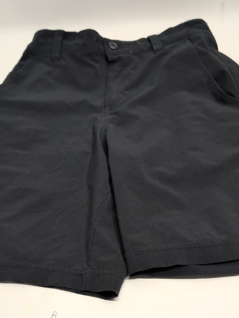 Columbia Black Flat-Front Boy's Shorts PFG